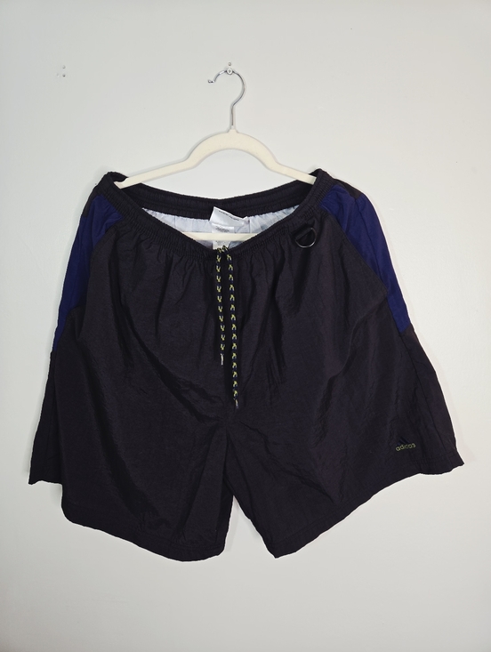 adidas Black Shorts with Blue Logo Accent Vintage 90s - Picture 5 of 8